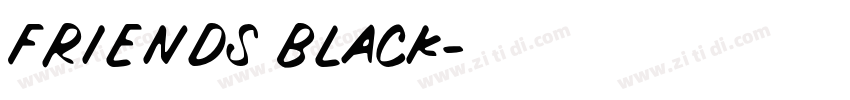 Friends Black字体转换